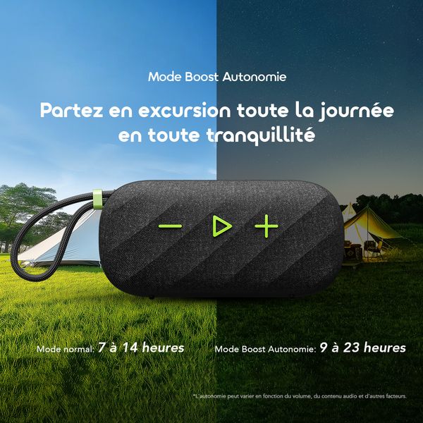 SpaceBox Active Enceinte portable sans fil FM personnalisée et puissante de 25 W