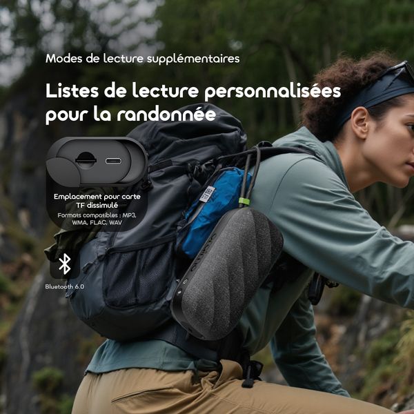 SpaceBox Active Enceinte portable sans fil FM personnalisée et puissante de 25 W