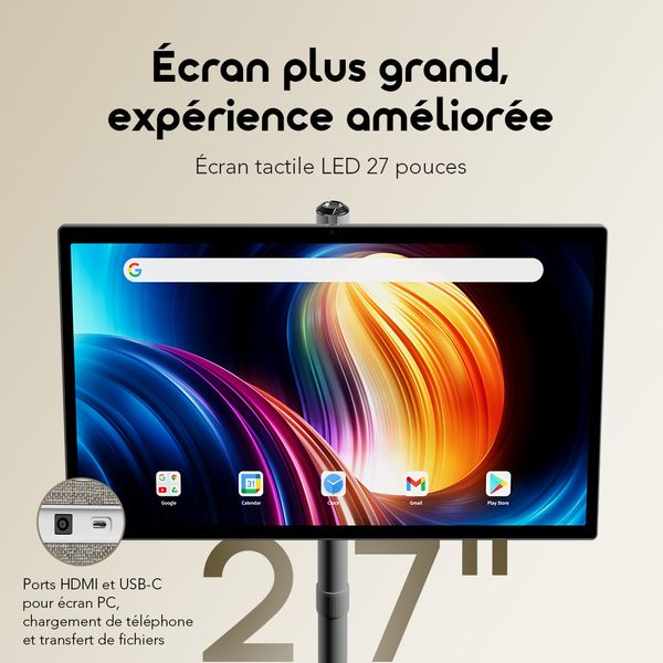 GoScreen Tablette TV tactile IA 27 pouces
