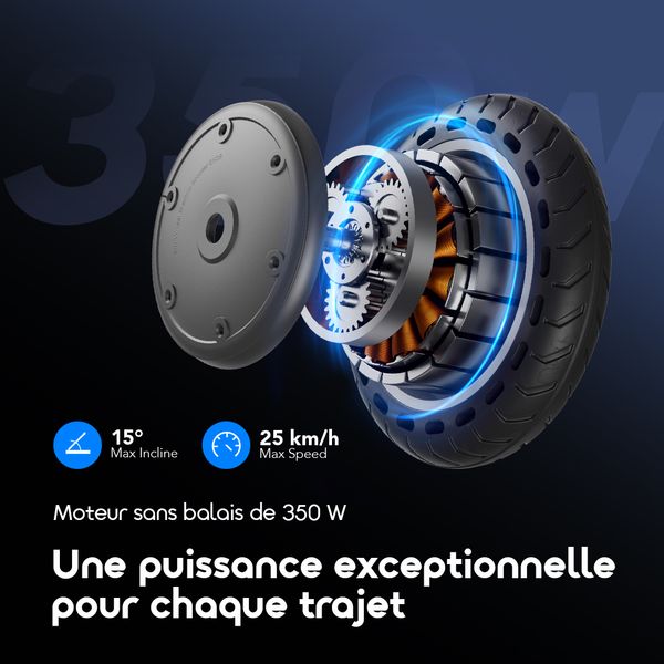 E-Scooter Moteur 350 W, autonomie 32 km Scooter électrique