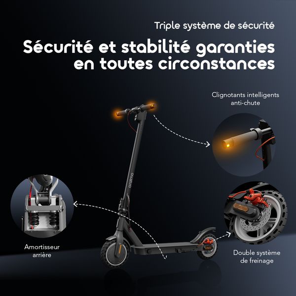 E-Scooter Moteur 350 W, autonomie 32 km Scooter électrique