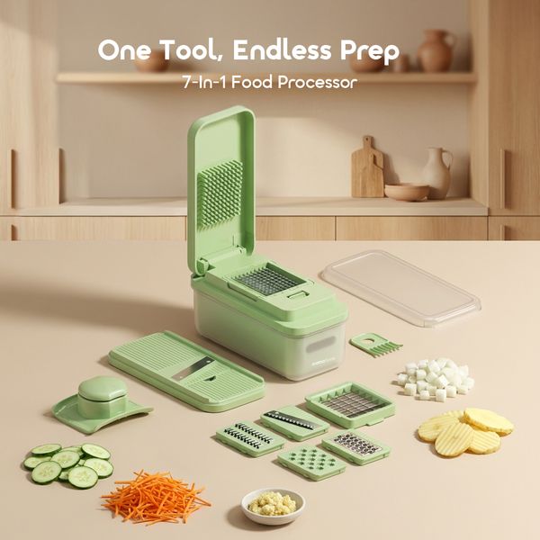 ChopMaster 7‑In‑1 Ultra Sharp Blades Pro Food Chopper
