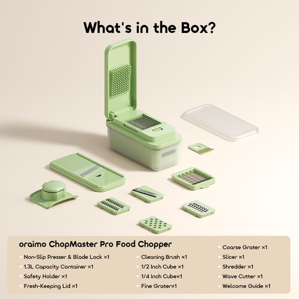 ChopMaster 7‑In‑1 Ultra Sharp Blades Pro Food Chopper