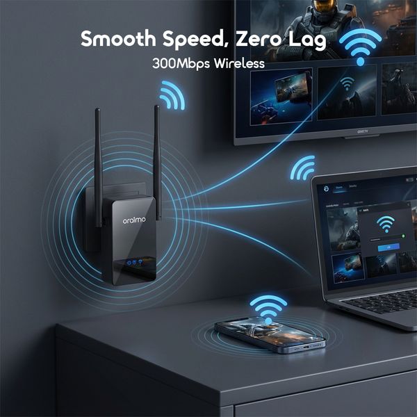 SpeedLink Access Point, Repeater & Router 3-In-1 WiFi Range Extender
