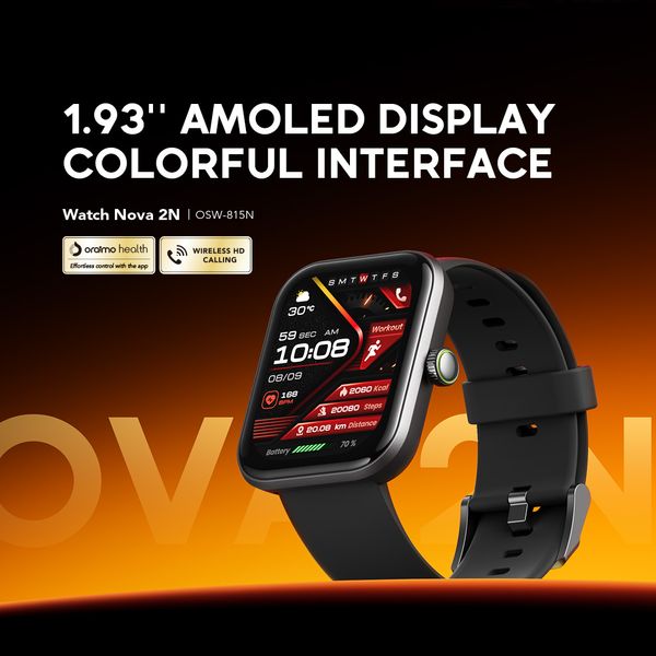 Watch Nova 2N 1.93'' AMOLED 33-Day Standby Smart Watch
