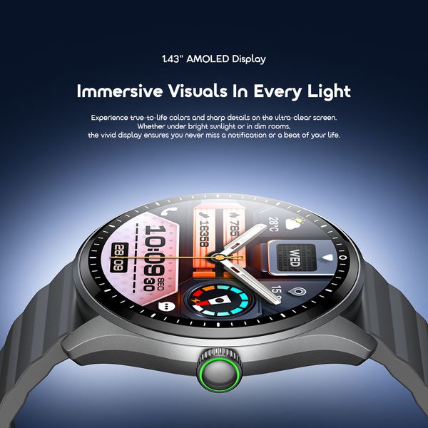 Watch Nova 2R Lite 1.43" AMOLED 30-Day Standby Smart Watch