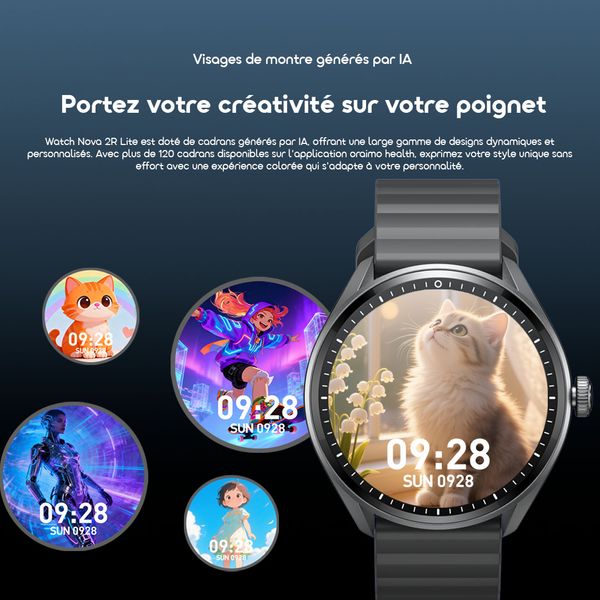 Watch Nova 2R Lite Montre Connectée Amoled 1,43" Avec Autonomie En Veille De 30 Jours