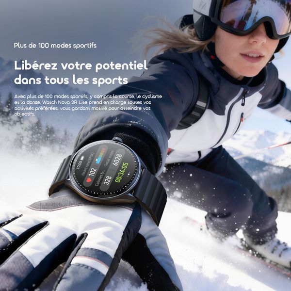 Watch Nova 2R Lite Montre Connectée Amoled 1,43" Avec Autonomie En Veille De 30 Jours