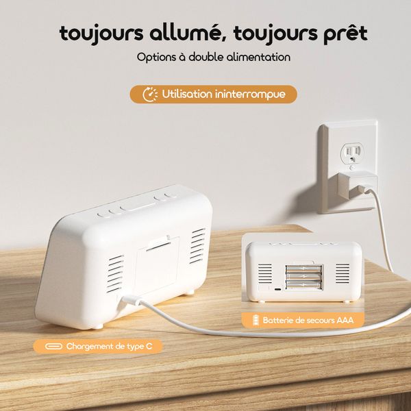 ClockPoint Air Réveil rechargeable