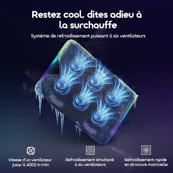 ChillDock Refroidisseur pour ordinateur portable à deux ports USB