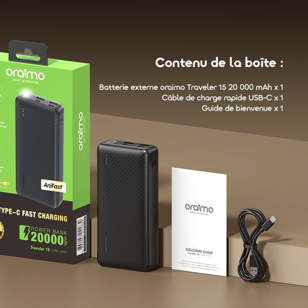 Traveler 15 Batterie externe 20000mAh