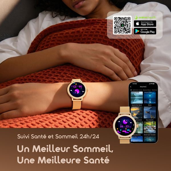 Watch Muse 2 Montre Connectée AMOLED 1,32” au Design Diamant