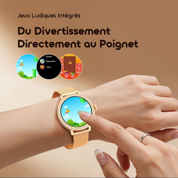 Watch Muse 2 Montre Connectée AMOLED 1,32” au Design Diamant