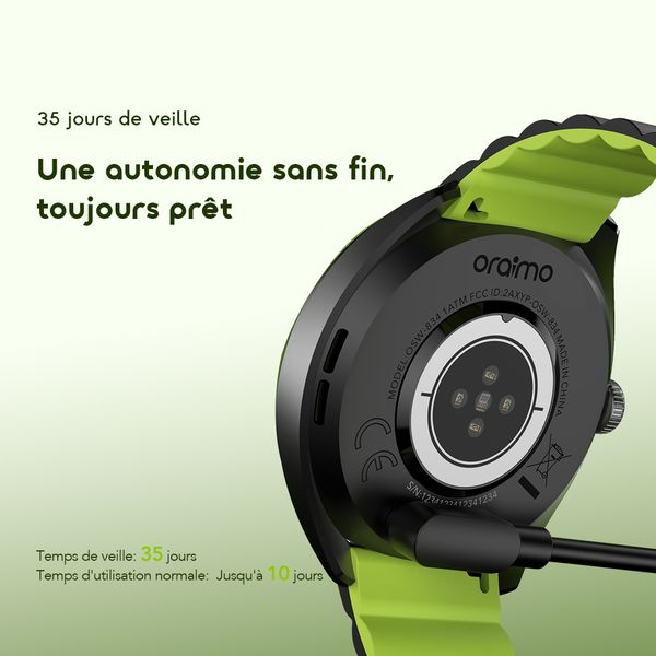 Watch Nova 2R Montre connectée axée sur la santé et riche en fonctionnalités