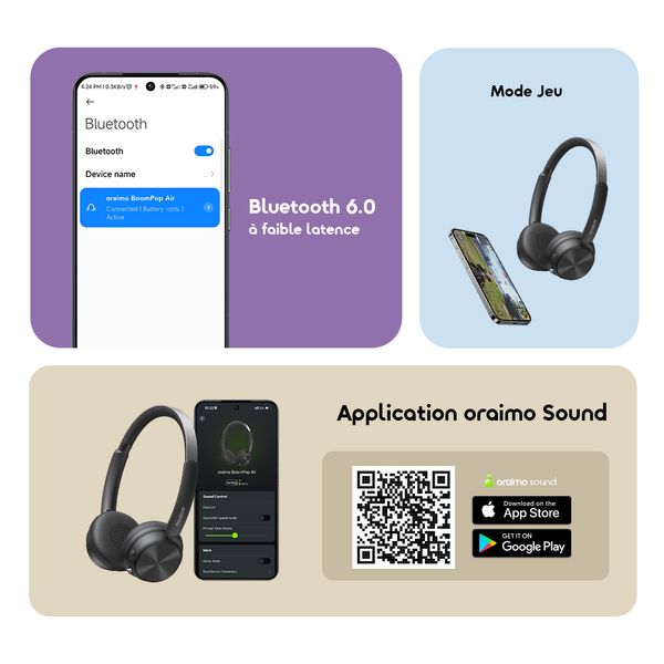 BoomPop Air Lightweight On-Ear Wireless Headphones