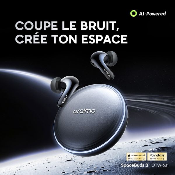 SpaceBuds 2 Écouteurs True Wireless AI Smart – Gris spatial