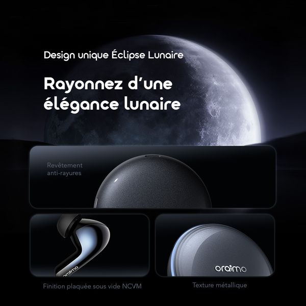SpaceBuds 2 Écouteurs True Wireless AI Smart – Gris spatial
