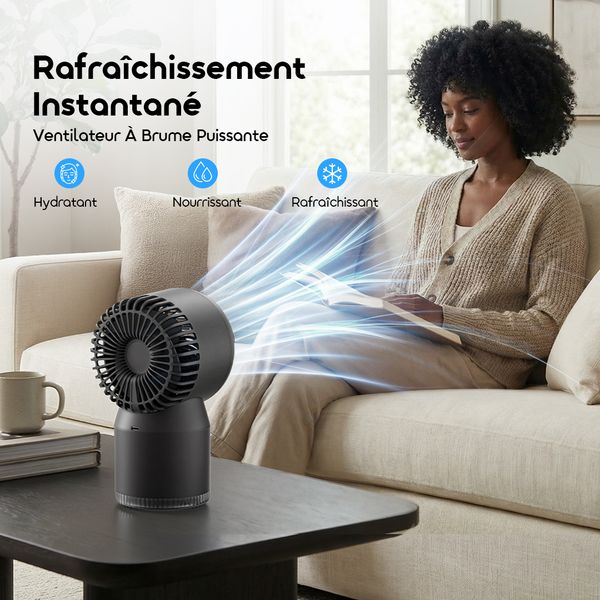 AirDock Nova Ventilateur De Bureau Hydratant Et Rafraîchissant