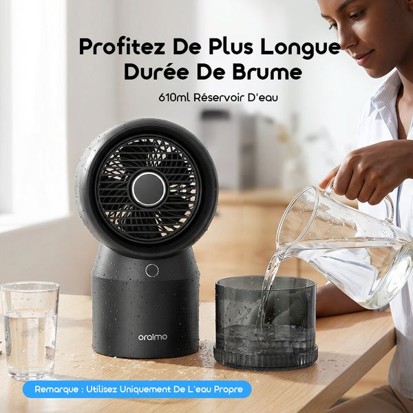 AirDock Nova Ventilateur De Bureau Hydratant Et Rafraîchissant