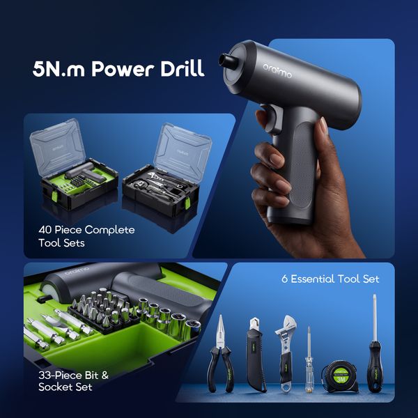 GearUp 40 Piece Portable Multifunctional Tool Sets