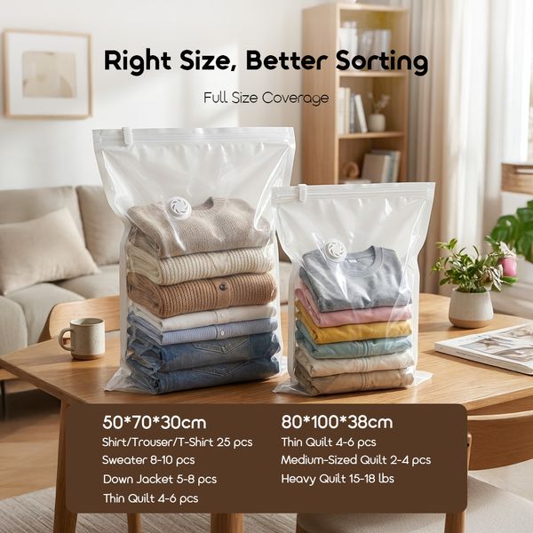 VenusVac Translucet Vacuum Storage Bags