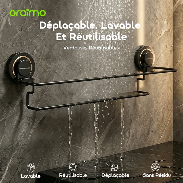 HookBar Porte-Serviettes À Ventouses Polyvalent Et Résistant