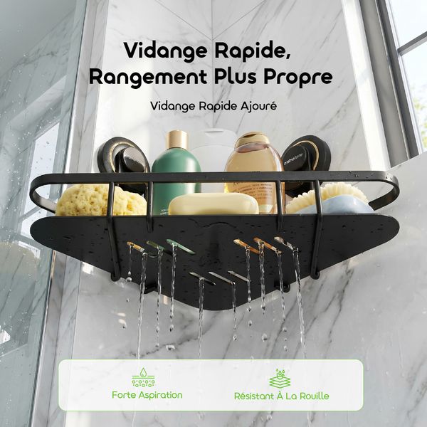AngleFit Capacité De Charge 6kg Antirouille-Sans Outil-Étagère D’angle