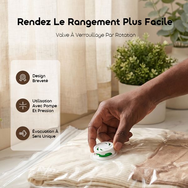 VenusVac Sacs De Rangement Sous Vide Translucides