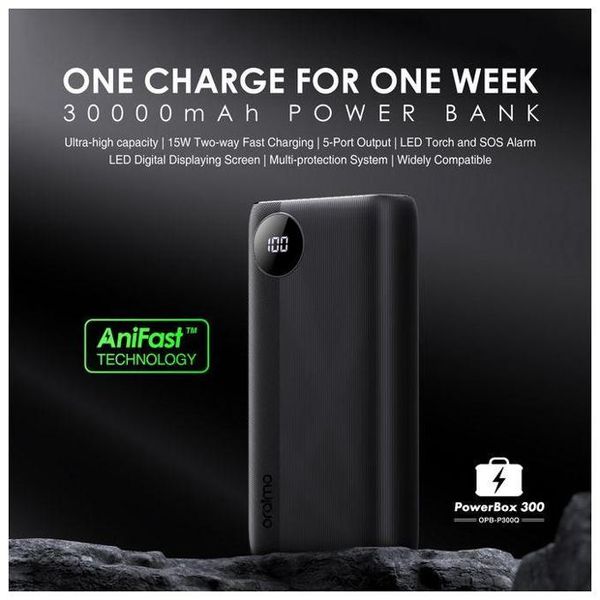 ORAIMO 30000 mAh Power Bank (15 W, Fast Charging) Price in India - Buy  ORAIMO 30000 mAh Power Bank (15 W, Fast Charging) online at
