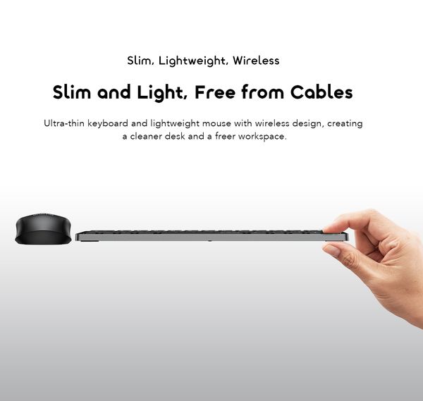 NimbleType Wireless Keyboard Mouse Kit