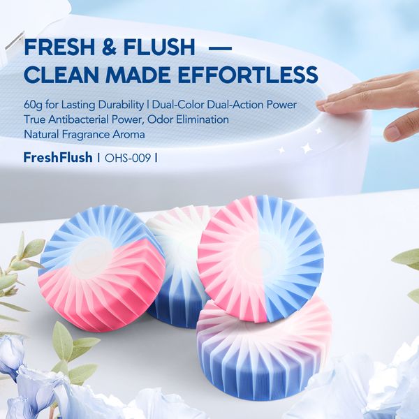 FreshFlush Antibecterial Odor Elimination Toilet Bowl Cleaner