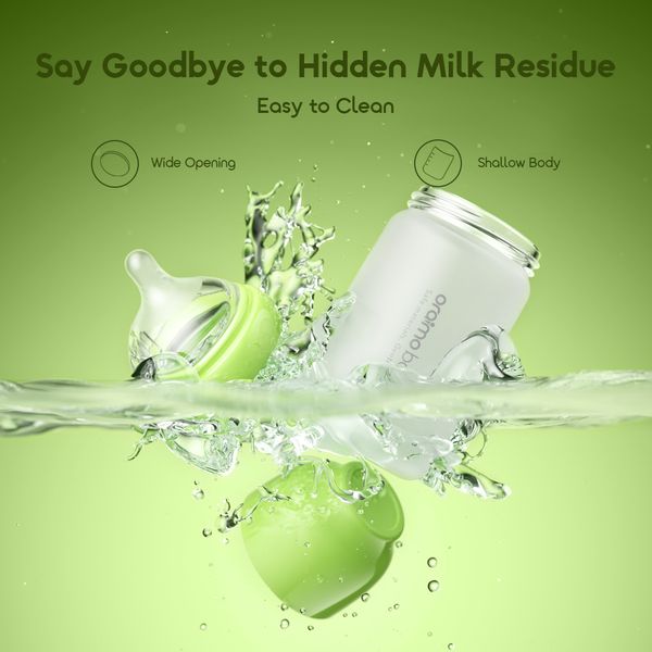 PureBottle 240 240ml Anti-Colic Silicone Glass Baby Bottle