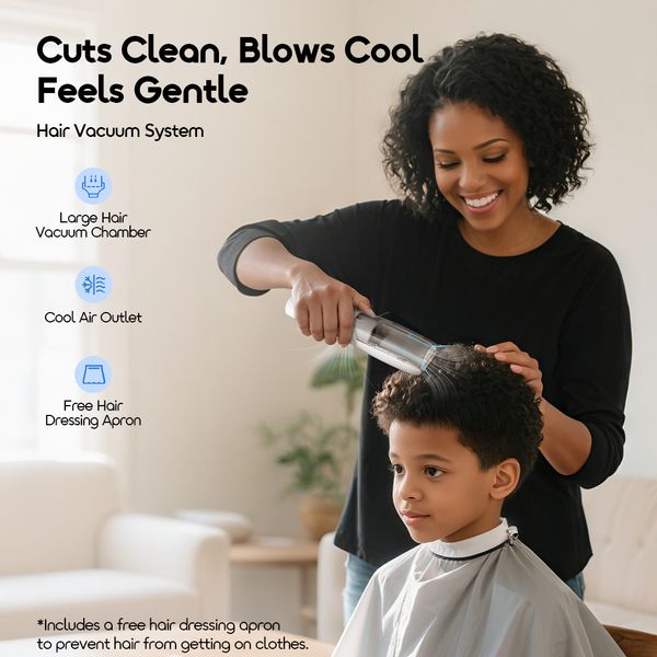 BabyClipper IPX7 Smart Vacuum Baby Hair Clipper