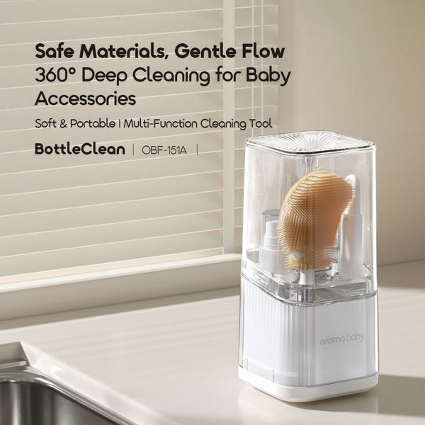 BottleClean Deep Cleaning Baby Bottle Brush Kit