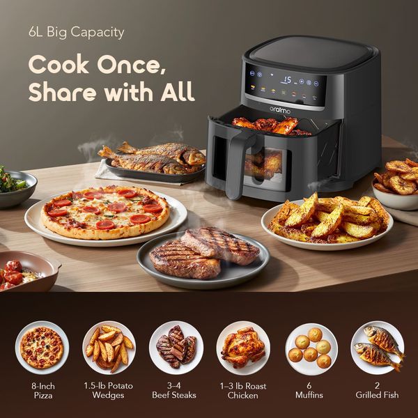 NutriFry S1 Ultra 1500W 6L App Control Full Touchscreen Air fryer