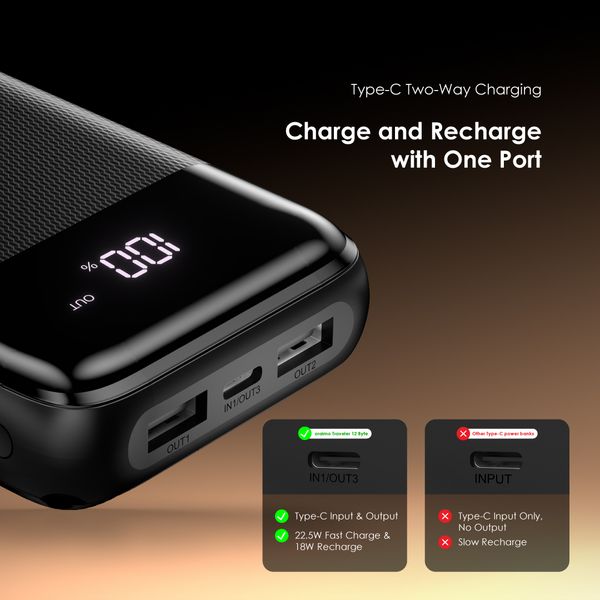 Traveler 12 Byte 20000mAh 12W Power Bank
