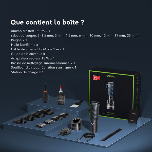 MasterCut Pro Tondeuse intelligente AniShave™ 4500 mAh