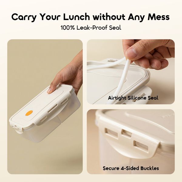 DailyBento Antibacterial 3-Compartment Bento Box