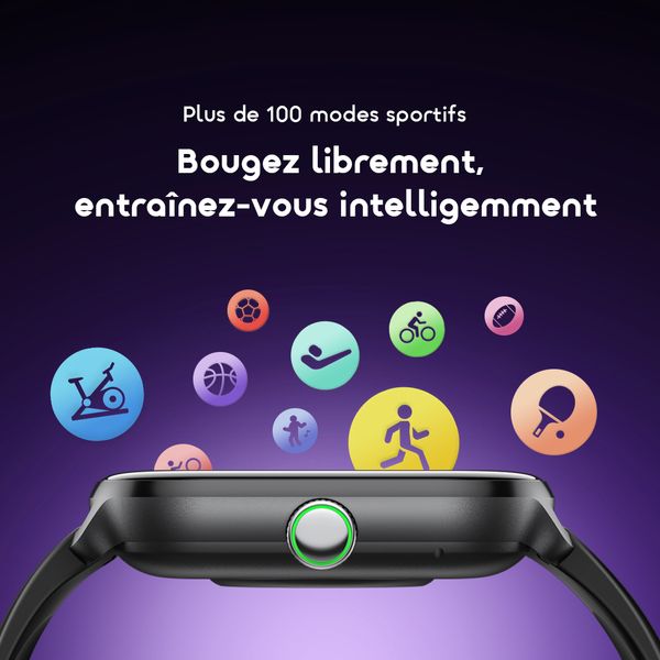 Watch 6 Lite Montre connectée de 2,01 pouces avec une interface utilisateur élégante