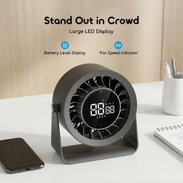 AirDock Strong Airflow Portable Desktop Fan
