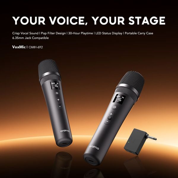VoxMic Portable Long-lasting Wireless Microphone