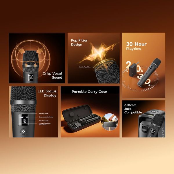 VoxMic Portable Long-lasting Wireless Microphone