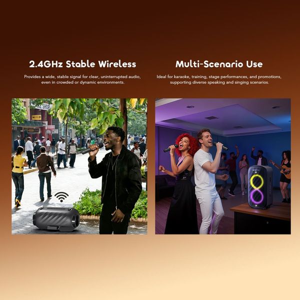 VoxMic Portable Long-lasting Wireless Microphone