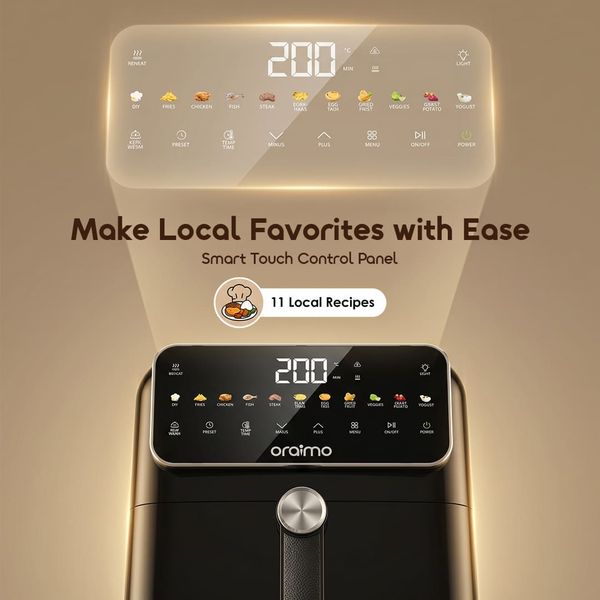 NutriFry S1 6L 1500W 230°C High-Temp Air Fryer