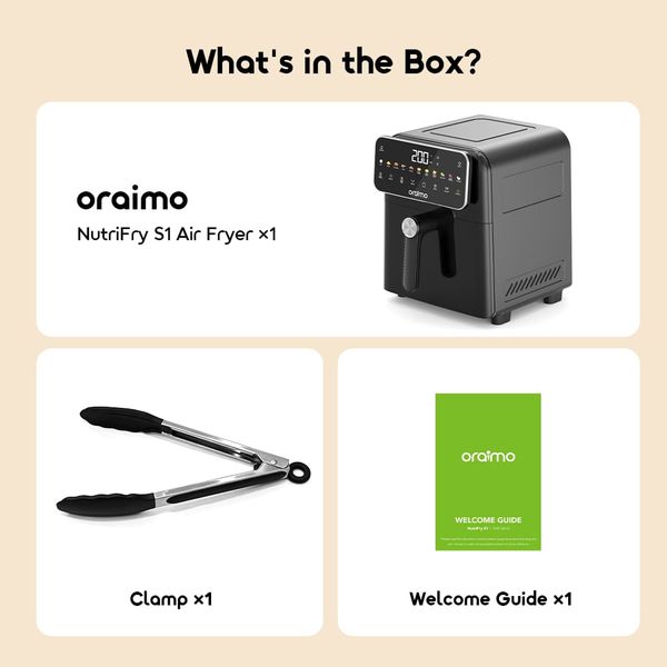 NutriFry S1 6L 1500W 230°C High-Temp Air Fryer