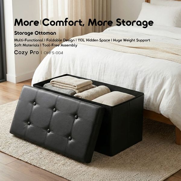 Cozy Pro 110L Sapce Foldable Storage Ottoman