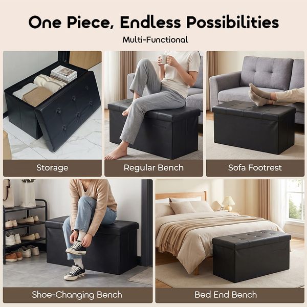 Cozy Pro 110L Sapce Foldable Storage Ottoman