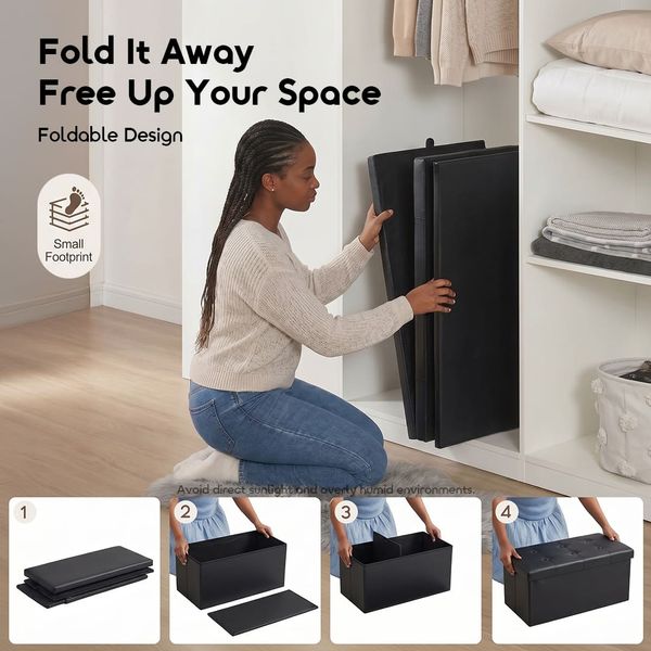 Cozy Pro 110L Sapce Foldable Storage Ottoman