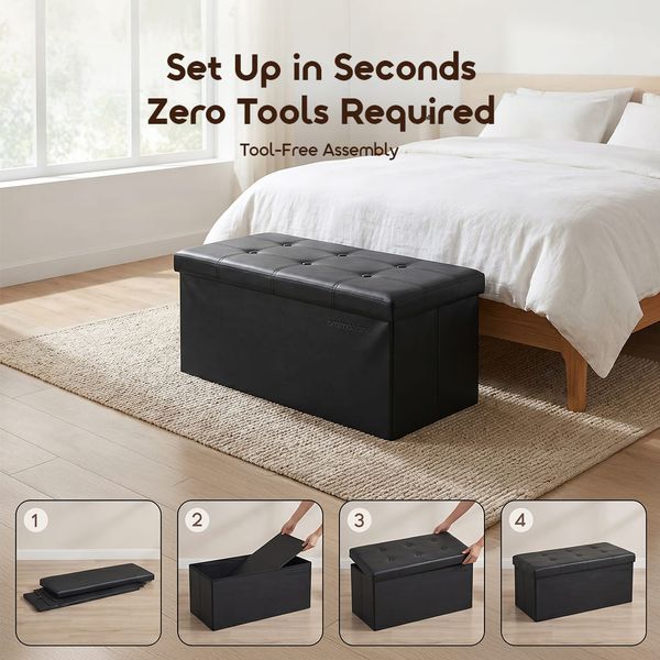 Cozy Pro 110L Sapce Foldable Storage Ottoman