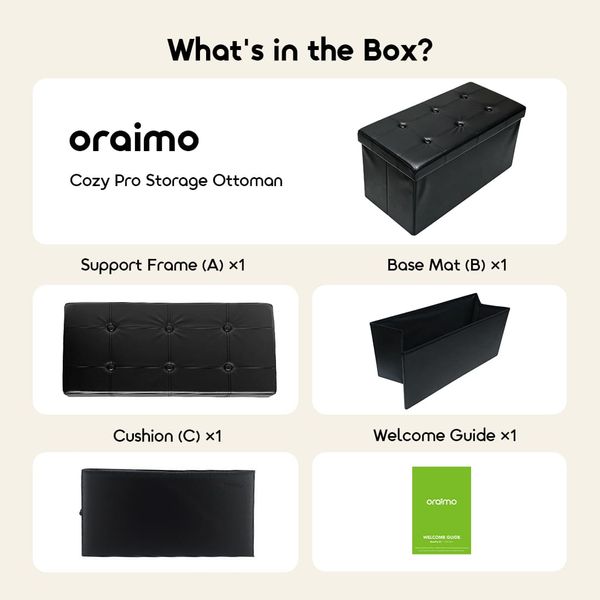 Cozy Pro 110L Sapce Foldable Storage Ottoman